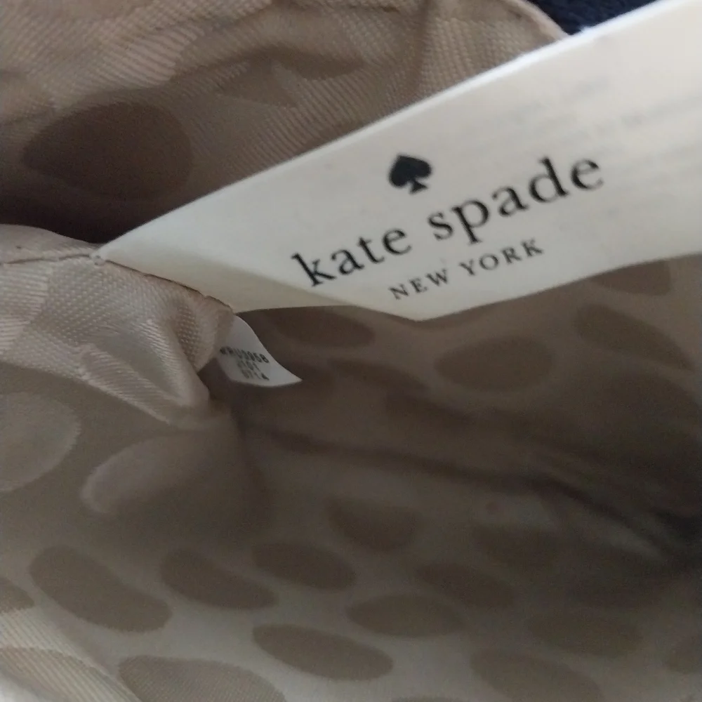Kate Spade Navy Glitter NWOT Wallet On A String